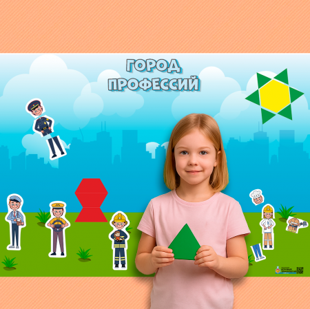 Детальное изображение Магнитная панель «Город профессий»
