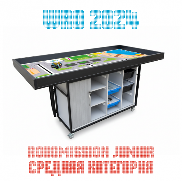 Детальное изображение Поле WRO 2024 — RoboMission Junior (средняя категория)