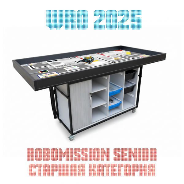 Детальное изображение Поле WRO 2025 — RoboMission Senior (старшая категория)