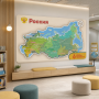 Детальное изображение Магнитная панель карта  "РОССИЯ"
