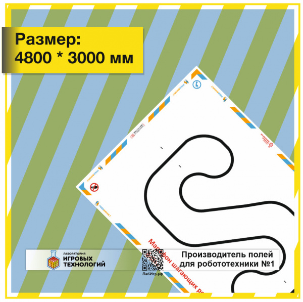 Детальное изображение Поле " Марафон шагающих роботов "