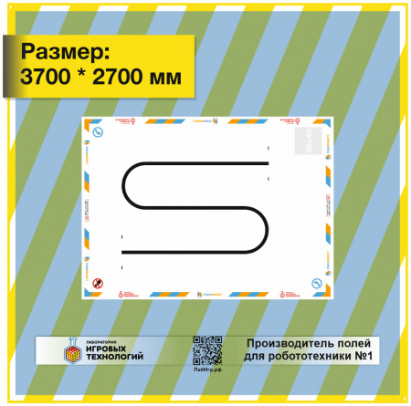 Детальное изображение Поле " Гонки балансирующих роботов "